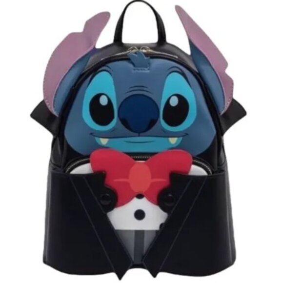 Loungefly - Disney - Vampire Stitch Bow Tie Mini Backpack - Lilo & Stitch - NWT main image 11
